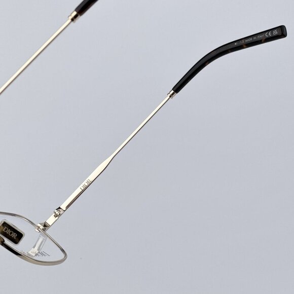 Dior Men BRAND NEW Eyeglasses Metal Shiny Clear Gold Geometric DM50057U 032 - Picture 7 of 9